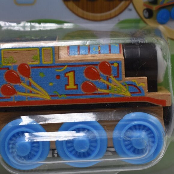 Happy Birthday Thomas Exposed Wood Cargo Car Cake Thomas & Friends Train Engine - Picture 3 of 11